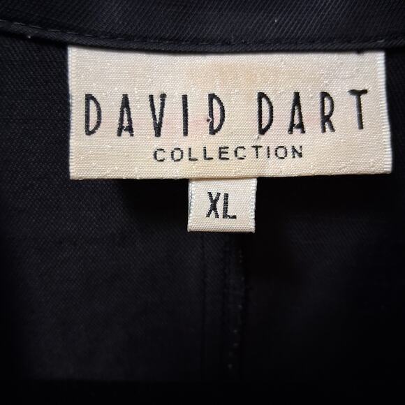 David Dart Women's Top Button-Up Linen Blend Black Size-XL - Picture 6 of 9
